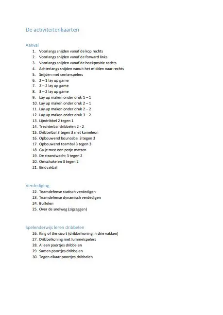 50 basketbaloefeningen in een map | Spelenderwijs | Geschikt voor jeugdspelers - Afbeelding 3