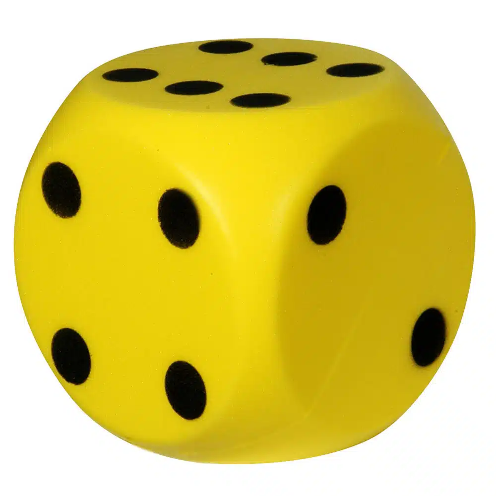 Foam dobbelsteen 15 cm