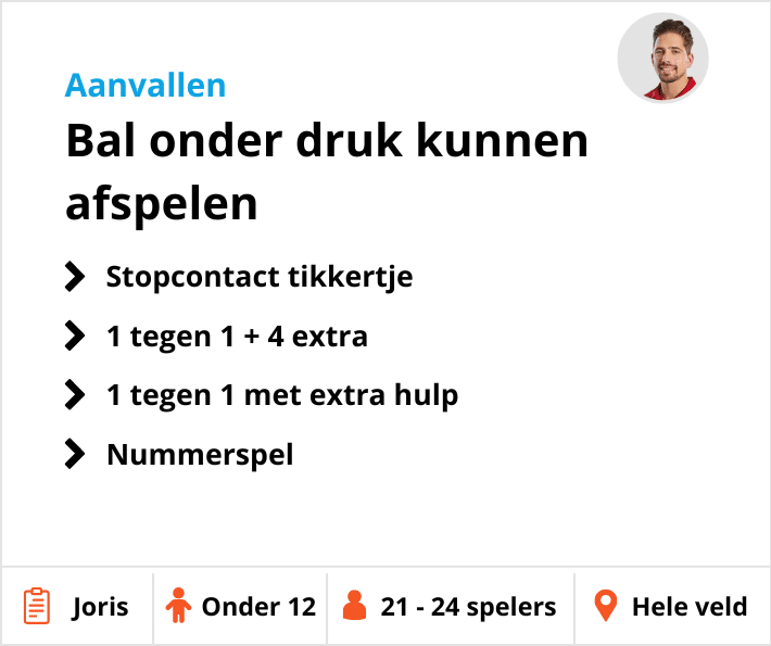 Voetbaltrainingen