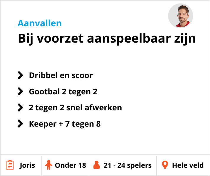 Voorzet voetbal