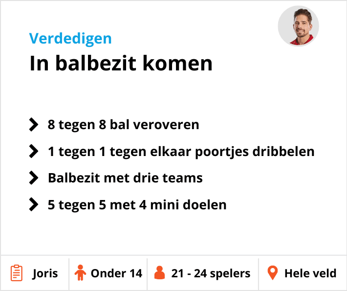 Voetbaltrainingen