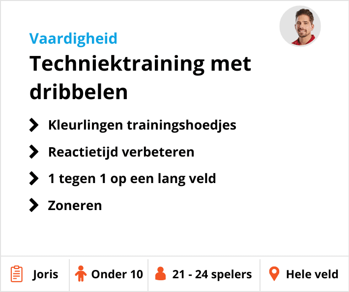 Techniektraining voetbal