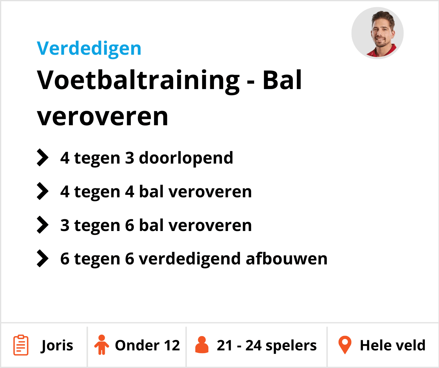 Voetbaltraining