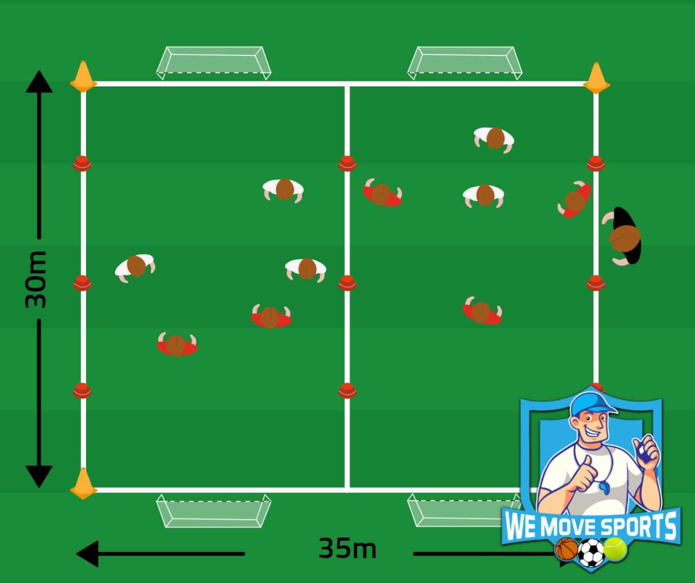 Onder 14 voetbal oefeningen