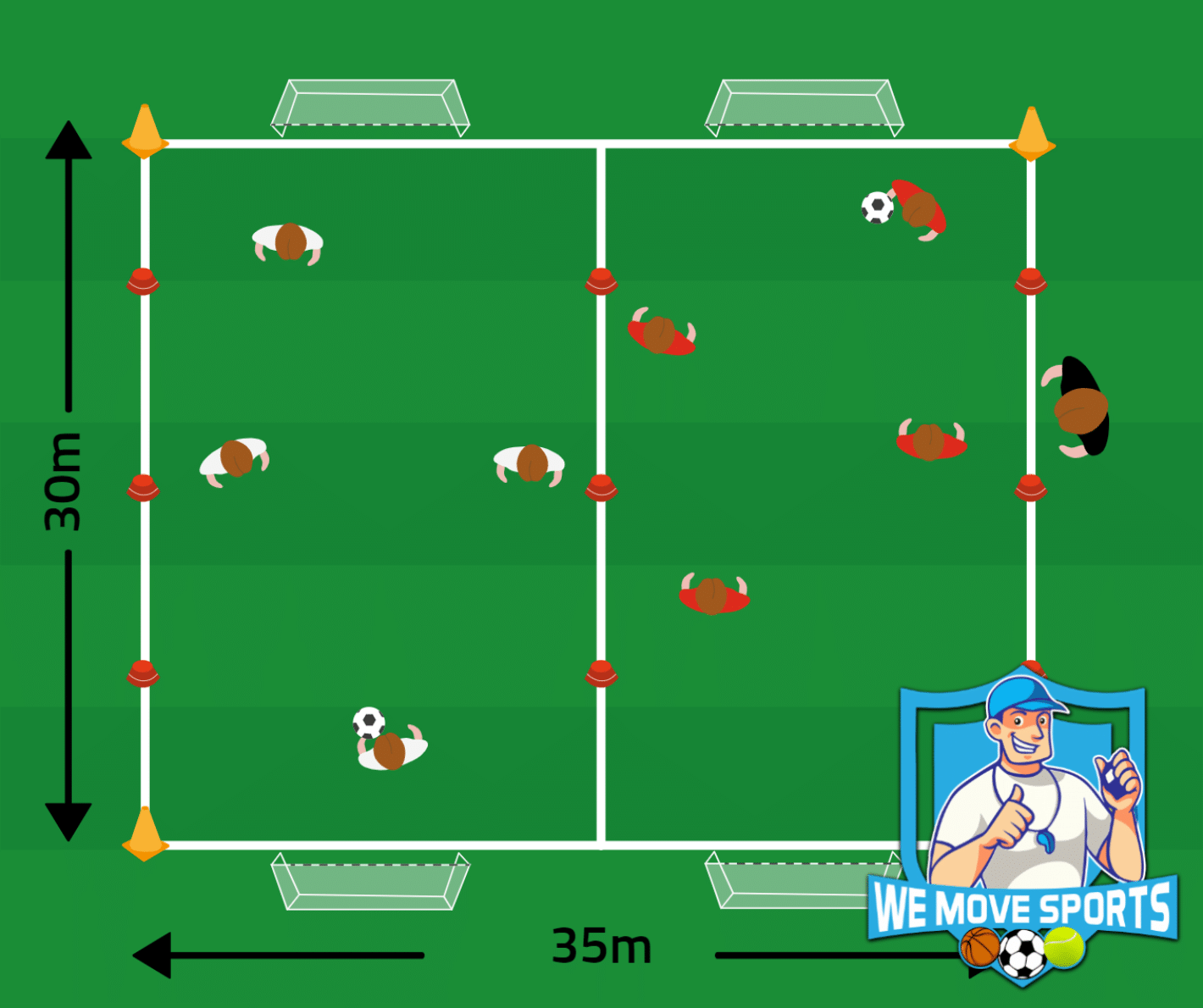 Voetbal oefeningen