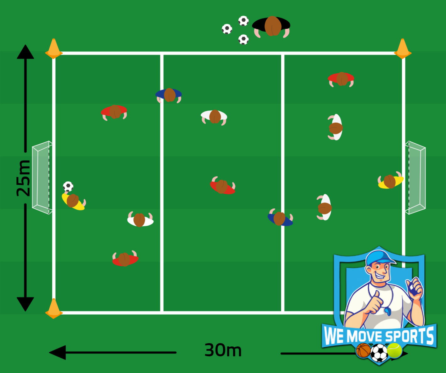 4 tegen 4 voetballen