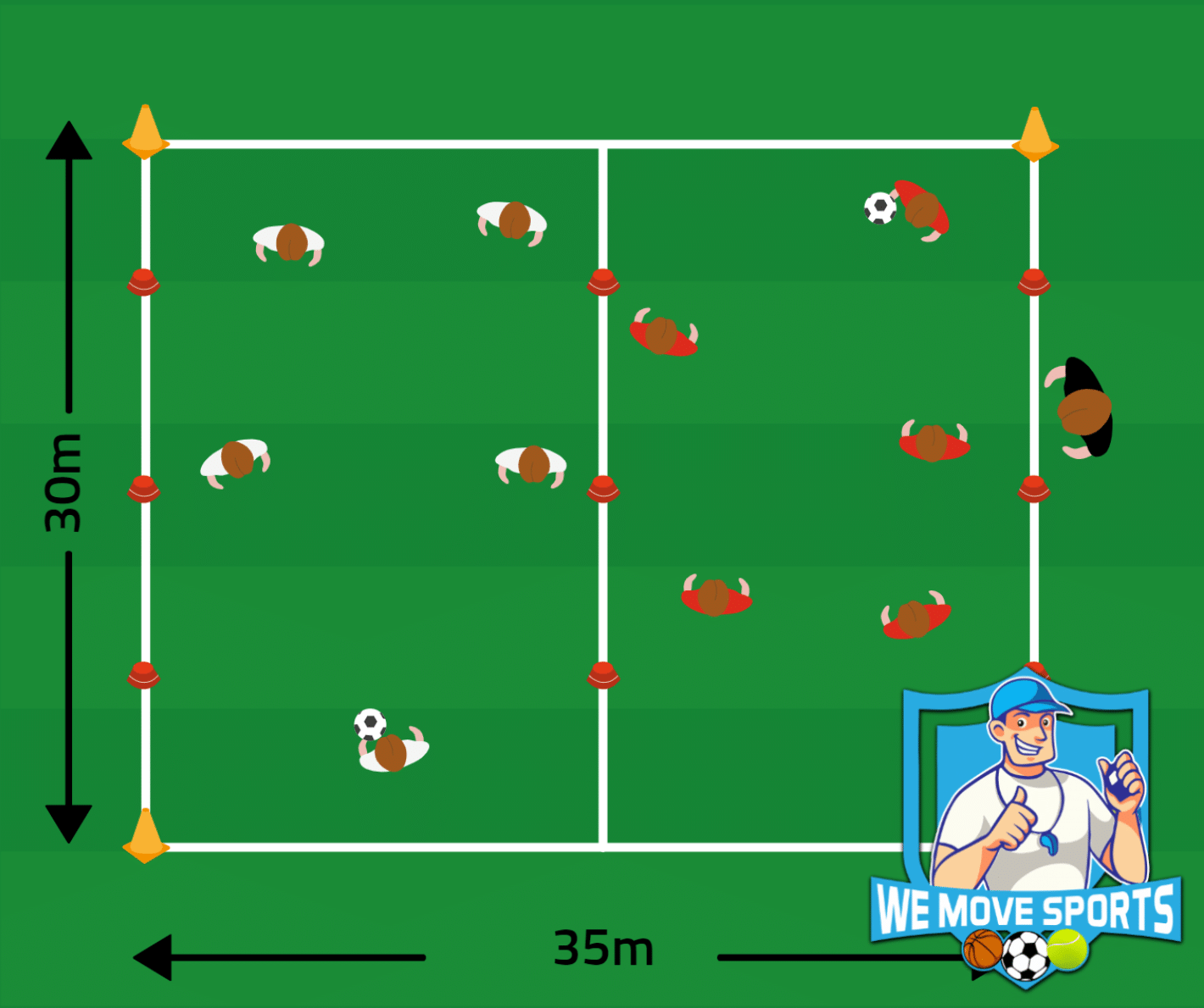 Onder 14 voetbal oefeningen