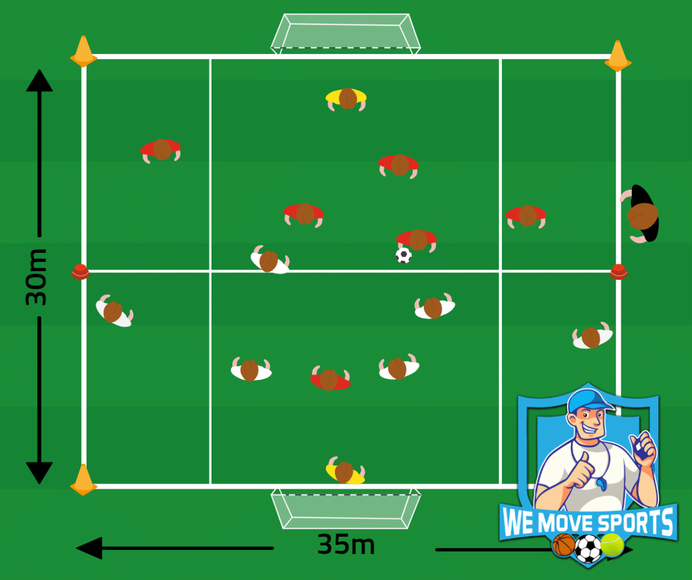 Voetbal oefeningen