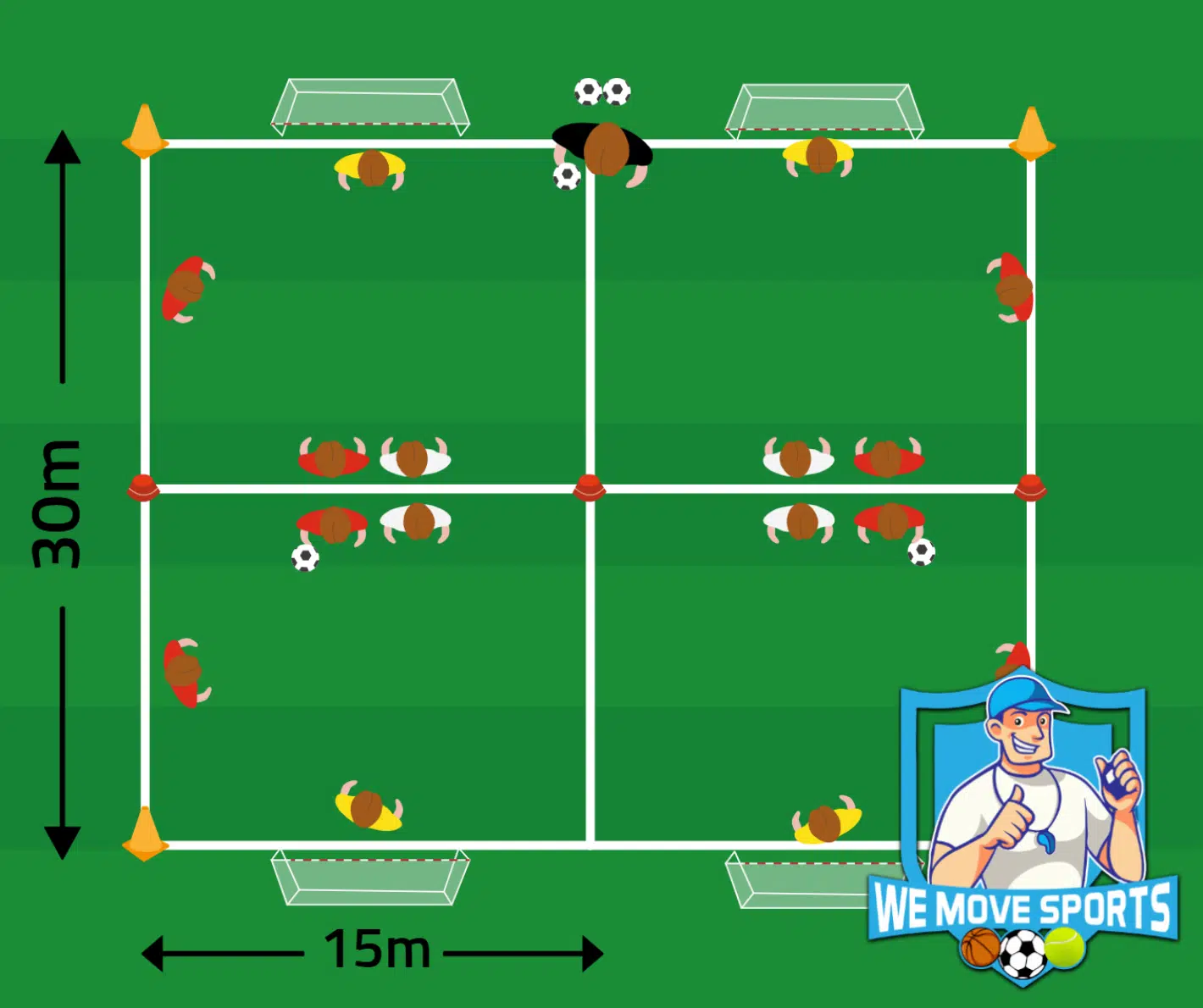 Voetbal oefeningen
