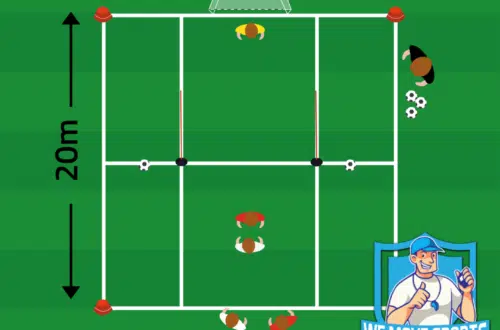 Voetbal oefeningen met keeper