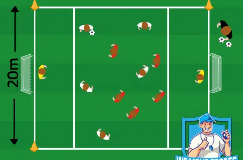 5 tegen 5 voetbal oefeningen